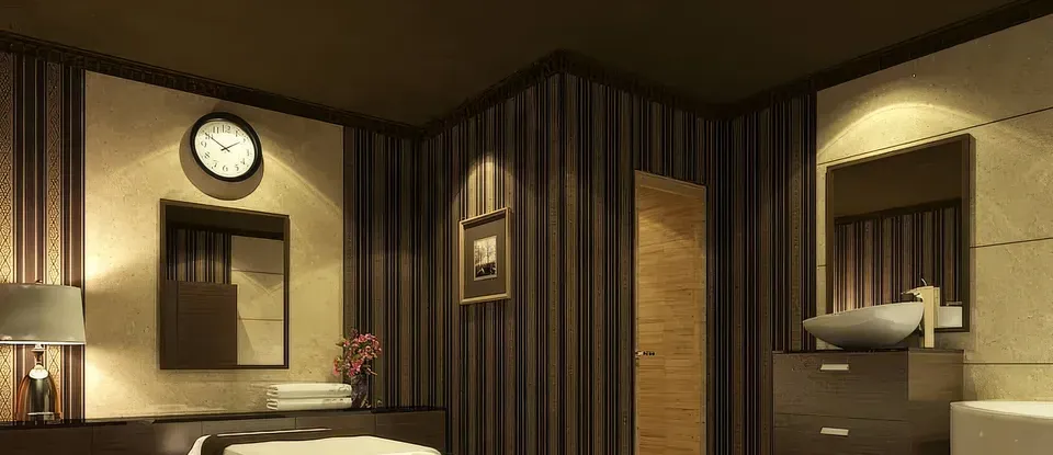 洗手台與 設有按摩床的 SPA 房