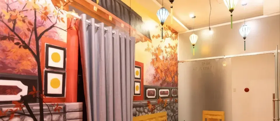 壁畫 花月樓的 大廳