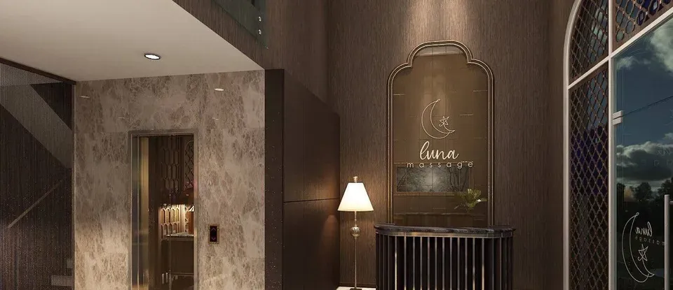 大理石 SPA 接待櫃檯