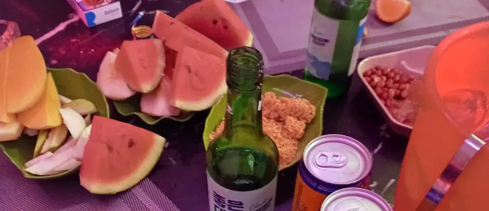 水果 燒酒 與 啤酒